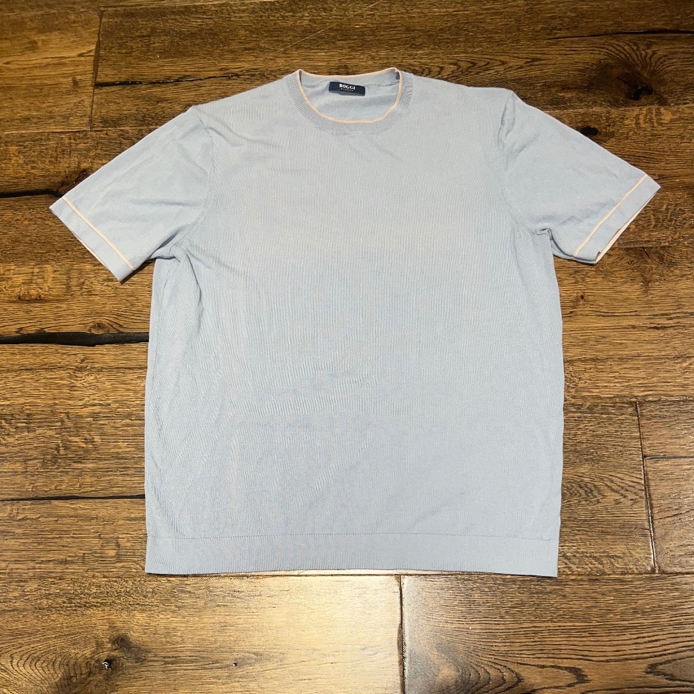 Boggi Milano Cotton Crepe Knit T-Shirt